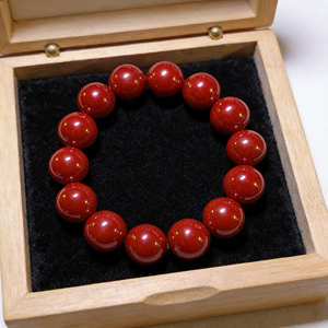 Pulsera de Plata Tibetana Geométrica de Moda, Chapada en Oro, con Cuentas de Cinabrio Rojo Natural y Cristal Amarillo, Regalo Conmemorativo - Product Image 6