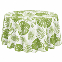 Housse de table de cocktail à motif floral personnalisé 90*156 pouces, nappe rectangulaire sans couture pour événements de mariage, location, fête
