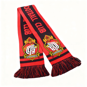 Écharpes de football personnalisées en gros Argentine France Brésil Écharpes de supporters Impression sur laine pour les équipes nationales - Product Image 3