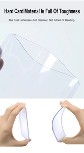 ซองใส่บัตรแข็งแบบบาง QY Slim Rigid Card Saver Sleeves PP ขนาด 3x4 นิ้ว ไม่มีฝาปิด สำหรับเก็บบัตรเครดิต - Product Image 4