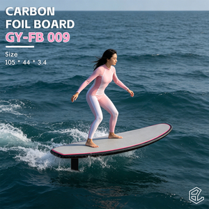 Planche de foil à pompe en carbone 105 cm 13,2 L, hydrofoil compact avec noyau en PVC et double rail US pour le démarrage depuis le quai et le foil à la pompe - Product Image 2