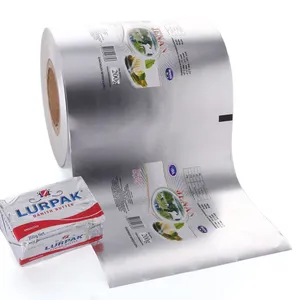 Grease Bukti Aluminium Foil Dilaminasi Kertas Gulungan untuk Keju dan Margarin Butter Wrapping Paper