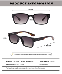 Lunettes de soleil PC tendance, lunettes de soleil à la mode, vente en gros <span class=keywords><strong>pas</strong></span> chère, classiques, populaires, lunettes de soleil en plastique pour hommes et femmes - Product Image 2