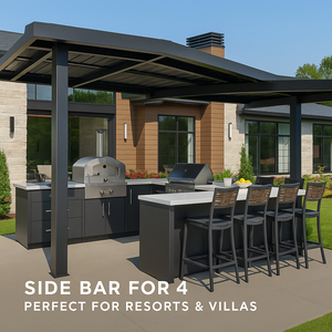 Thép không gỉ ngoài trời tủ bếp Thời Tiết Hiện Đại tủ bếp Shaker phong cách hoàn chỉnh ngoài trời tủ bếp - Product Image 6