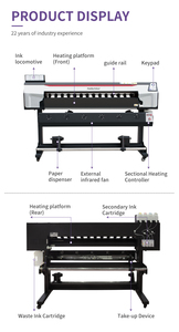 1.6m kỹ thuật số t Áo sơ mi Decal thăng hoa máy in tốt nhất máy in truyền nhiệt cho tùy chỉnh Polyester vải dệt Nhà Kinh Doanh - Product Image 3