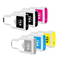 Cartuchos Compatibles Remanufacturados HP764 para Plotter T3500 y Modelos HP764B/C1Q16A/C1Q13A