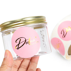 Ronde Sticker Fabrikant Custom Vinyl Roze Folie Label Stickers Waterdicht Oliebestendig <span class=keywords><strong>Eco</strong></span> Vriendelijk Voor Verpakking - Product Image 5