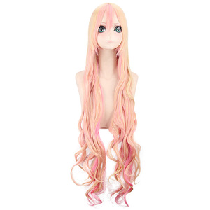 Peluca de cosplay de The Main Saint Da, Super Time Fortress Snow Dew, Aoi <span class=keywords><strong>Akemi</strong></span> y Kojima Yona, rizada y larga de 120 cm - Product Image 2