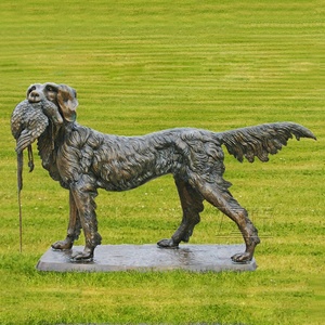 Escultura de Latón de Jardín de Fundición Profesional, Estatua de <span class=keywords><strong>Perro</strong></span> <span class=keywords><strong>Doberman</strong></span> <span class=keywords><strong>Pinscher</strong></span> de Bronce - Product Image 4