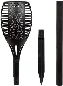 Đèn Năng Lượng Mặt Trời Được Nâng Cấp-Ngọn Lửa Nhấp Nháy Đèn Pin Đường Dẫn Năng Lượng Mặt Trời-Ánh Sáng Ngọn Lửa Nhảy Múa 96 Đèn LED Từ Hoàng Hôn Đến Bình Minh Nhấp Nháy Tiki To - Product Image 4