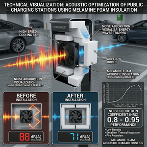 Factory Price Open-Cell Melamine Sponge Foam for EV Infrastructure Noise Reduction &amp; <strong>Heat</strong> <strong>Shielding</strong> - Product Image 4