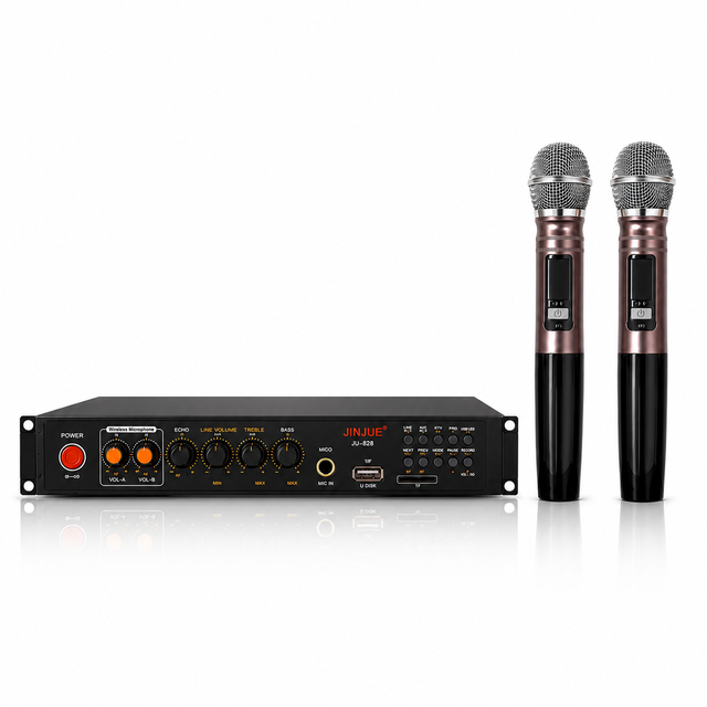 JIN JUE JU828 Professional Handheld UHF Wireless Dynamic Microphone Noise Cancelling Metal Plastic for Stage Teaching Karaoke