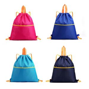 Mochila plegable impermeable para acampar y hacer senderismo, con cordón, forro de poliéster, compartimento para zapatos, gran capacidad para gimnasio al aire libre - Product Image 1