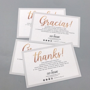 Su misura di Alta Qualità di Stampa Logo Dell'invito di Cerimonia Nuziale Card, Biglietto di ringraziamento - Product Image 2