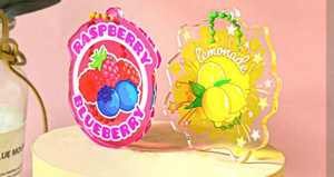 Porte-clés en acrylique avec impression promotionnelle de cadeau de dessin animé porte-clés holographiques anime breloques en acrylique avec logo personnalisé - Product Image 5