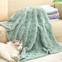 Nouvelle couverture en tricot à carreaux 100% polyester, épaisse et chaude, utilisable en toutes saisons, accessoire pour avion et maison