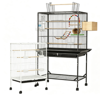 Gaiola Grande de Metal Playtop para Papagaio, Quaker, Conure, Periquito, Lovebird, Finch, Canário - Gaiola de Criação por Atacado