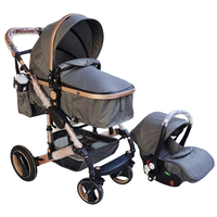 Haute qualité multi-fonction facile à plier Portable bébé landaus poussette 3 en 1 luxe bébé poussette avec lit de transport bébé landau