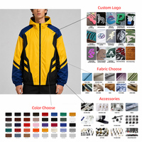 Veste bomber coupe-vent légère pour homme, style streetwear hiver, avec empiècements de lettres colorées et patchwork