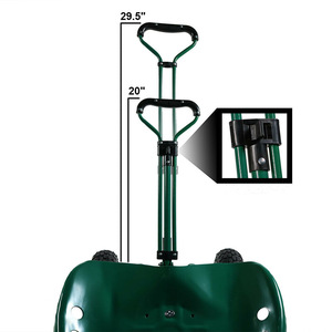 CJ <b>Garden</b> Seating Cart 780x460x900mm Four-Wheel Telescopic Handle <b>Tool</b> <b>Storage</b> Mobile Cart - Product Image 3
