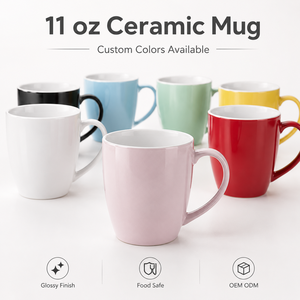 Taza <span class=keywords><strong>de</strong></span> Cerámica <span class=keywords><strong>de</strong></span> 11 oz con Logotipo Personalizado, Taza <span class=keywords><strong>de</strong></span> Café Personalizada, 12 Colores, Acabado Brillante, Apta para Alimentos, Taza <span class=keywords><strong>de</strong></span> Té para Regalo Corporativo Promocional - Product Image 1