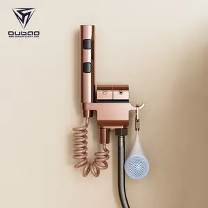 Nouveau design d'hôtel Toilette suspendue au mur Pulvérisateur à main Jet Douche Kit Bidet Pulvérisateur Bidet en or rose