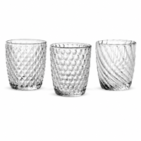 Porte-bougie chauffe-plat en verre texturé à paroi épaisse, gobelet en verre transparent, décoration pour la maison, mariage, fête