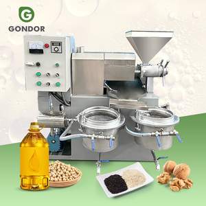 Presse à huile à vis double à froid de grande capacité pour l'industrie ghanéenne, pour le maïs, le neem, le palmier, l'arachide, le sésame, la noix de coco - Product Image 1