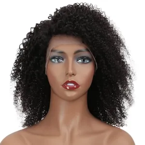 Hot Selling Natural Brazilian Remy Human Hair Wigs Pixie Cut Lace Part Wig Human hair Kinky Curly Front Wigs Hair Extensions