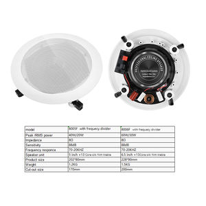 Altavoz de techo pasivo de 5-6,5 pulgadas, Subwoofer de 8 Ohm para cine en casa inteligente, sistema de sonido de música de fondo para interior, apertura de 170mm - Product Image 1