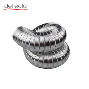 Conduit flexible en aluminium semi-rigide, système de cvc, pièce de tuyau d'échappement en aluminium ignifuge, conduit d'air de ventilation de sécheur de 6M, vente en gros