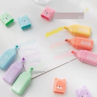 Marcadores Fluorescentes, Marcadores de Colores para Estudiantes, Mini Marcadores de Dibujos Animados, Juego de Marcadores, Resaltadores
