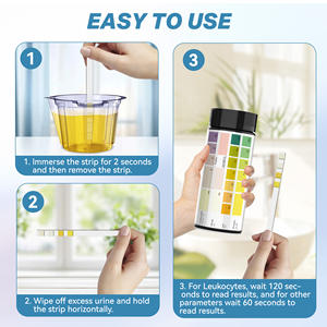 Bandes de <span class=keywords><strong>test</strong></span> pour infections urinaires pour femmes : 4-en-1, bandelettes de <span class=keywords><strong>test</strong></span> pour infections urinaires et vessie, lectures précises à domicile - Product Image 6