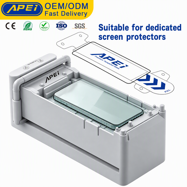 Automatic Mobile Phone Tempered Glass Screen Protector Attaching Machine for Repair Shop Commercial Business Use