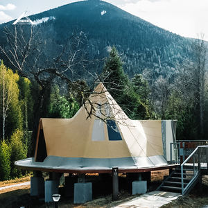 Tente <span class=keywords><strong>Tipi</strong></span> d'hôtel en plein air personnalisable de 6m, tente de glamping imperméable de luxe pour les voyages en famille, safari bien isolé, style <span class=keywords><strong>indien</strong></span> 2 4 - Product Image 1