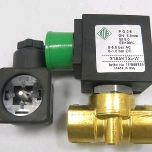 Vanne solénoïde ODE 21A5KT55-W 3/8 DN 6,8 mm AC DC pour usage industriel - Product Image 1