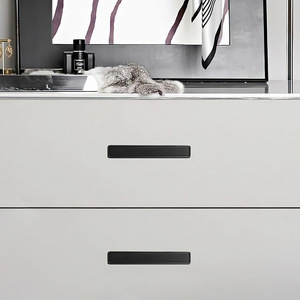 Hiện Đại Đơn Giản Giấu Hợp Kim Nhôm Xử Lý Cửa Trượt Phần Cứng Kẽm Nhúng Vô Hình Clasp Cho Nội Thất Tủ - Product Image 3