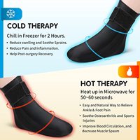 Nouveaux Produits Tendances 2026 : Chaussette de Refroidissement Réutilisable en Gel pour Thérapie par le Froid et le Chaud, Compresse de Gel Glacée pour Cheville et Pied