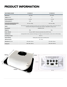 Aire Acondicionado Inteligente Todo en Uno de 12V para Techo con Capacidad de Enfriamiento de 2600W/8900BTU para (Reequipamiento/Actualización) - Product Image 2