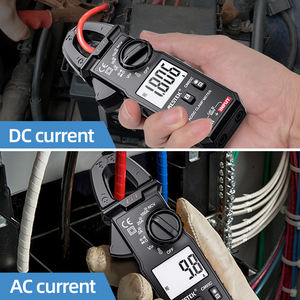 Medidor de abrazadera con interruptor C/F, dispositivo de medición de temperatura con pantalla grande HD de 25mm, capacitancia de resistencia AC DC, NCV, rango automático - Product Image 6