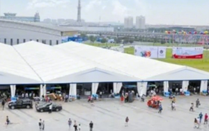 Large 10x20 Folding Retractable Oxford Canopy <strong>Tent</strong> Portable Durable Mobile Event Shelter High Fire Resistance for Outdoor Use - Product Image 6