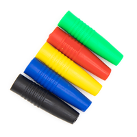J10049 Nouvelle prise banane femelle 4 mm en cuivre nickelé avec gaine en PVC, soudable, pour amplificateur et tests en laboratoire