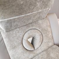 Fauteuil de pédicure électrique en cuir PU avec massage des pieds, réflexologie plantaire et trou facial, convertible en lit