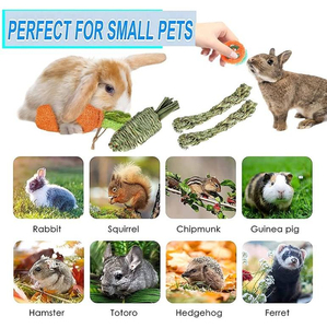 Juguetes Ecológicos de Madera de Manzana Natural para Masticar, Favorecen la Salud Dental, Accesorios para Mascotas, Conejos, Hámsteres, Regalo Festivo - Product Image 5