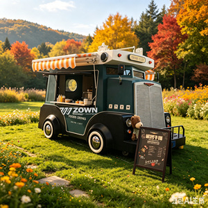 Chariot alimentaire portable, four à pizza, friteuse, camion de restauration mobile, chariot de boulangerie, remorque de concession avec cuisine complète - Product Image 3