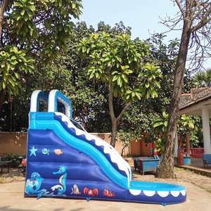 Scivolo d'Acqua Gonfiabile Professionale 3m*7m in PVC, Grande Scivolo d'Acqua con Piscina per <span class=keywords><strong>Area</strong></span> Giochi Bambini - Product Image 4