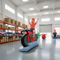 BOYAN Usine Personnalisé Pas Cher Hollande Dessin Animé Ballon 3m De Haut Géant Gonflable Biker Ballon