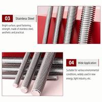 Stainless Steel Threaded Rod Full Thread Stud Bolt M8/M10/M12/M14 Length 20-500mm for New Energy/Light Industry OEM /MeiMing CTR