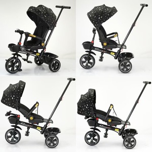 Faltbarer Vierrad-Leichtgewicht-Kinderwagen mit Drehfunktion und Zwei-Wege-Metallrahmen mit Ein-Knopf-Faltmechanismus - Product Image 2