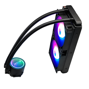 Yüksek verimli entegre <span class=keywords><strong>Cpu</strong></span> Aio sıvı soğutucu 240mm Pwm Argb Pc su soğutma fanı radyatör için oyun bilgisayarı - Product Image 3